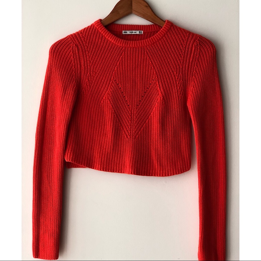 Zara cropped sweater
